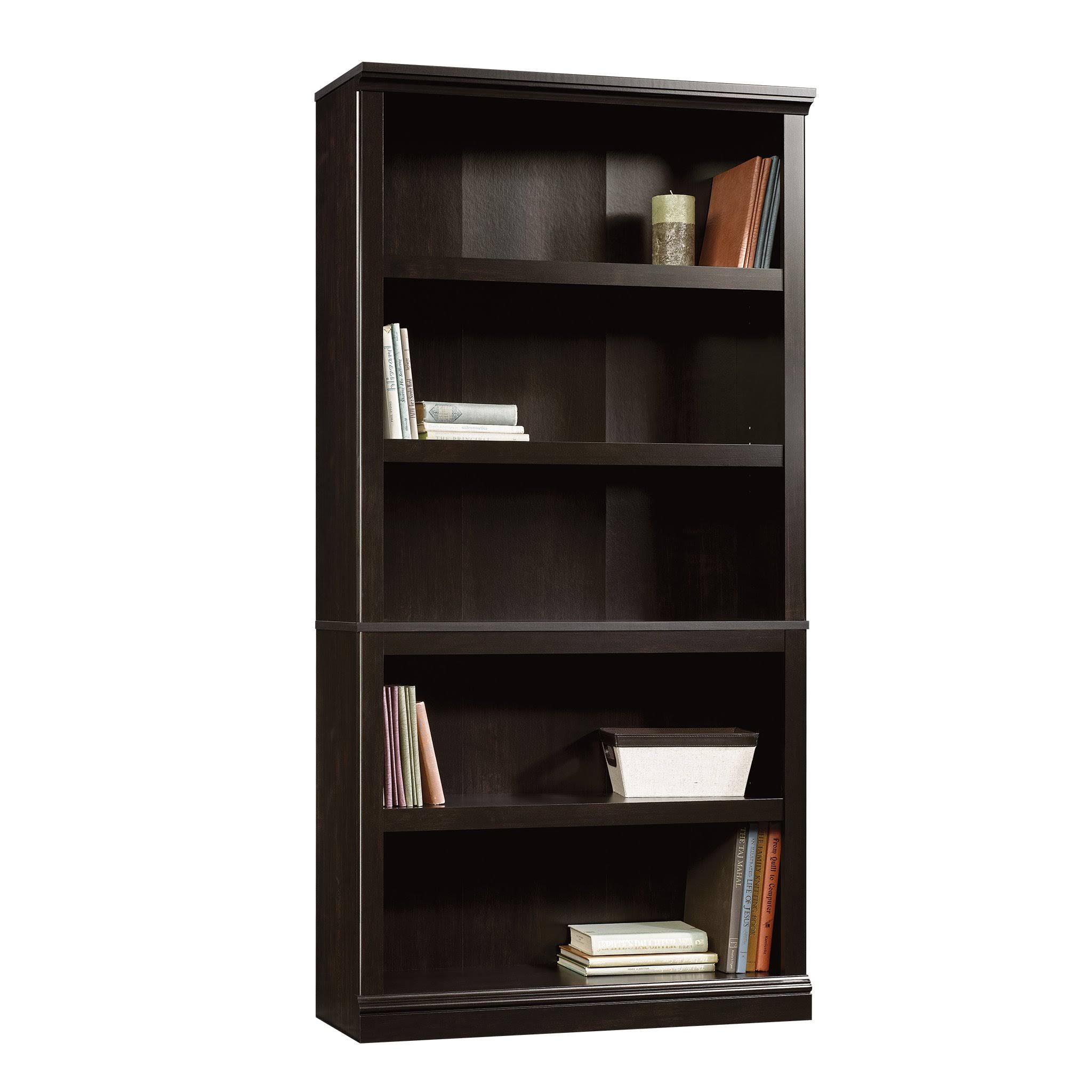 Sauder Select 5-Shelf Bookcase, Estate Black