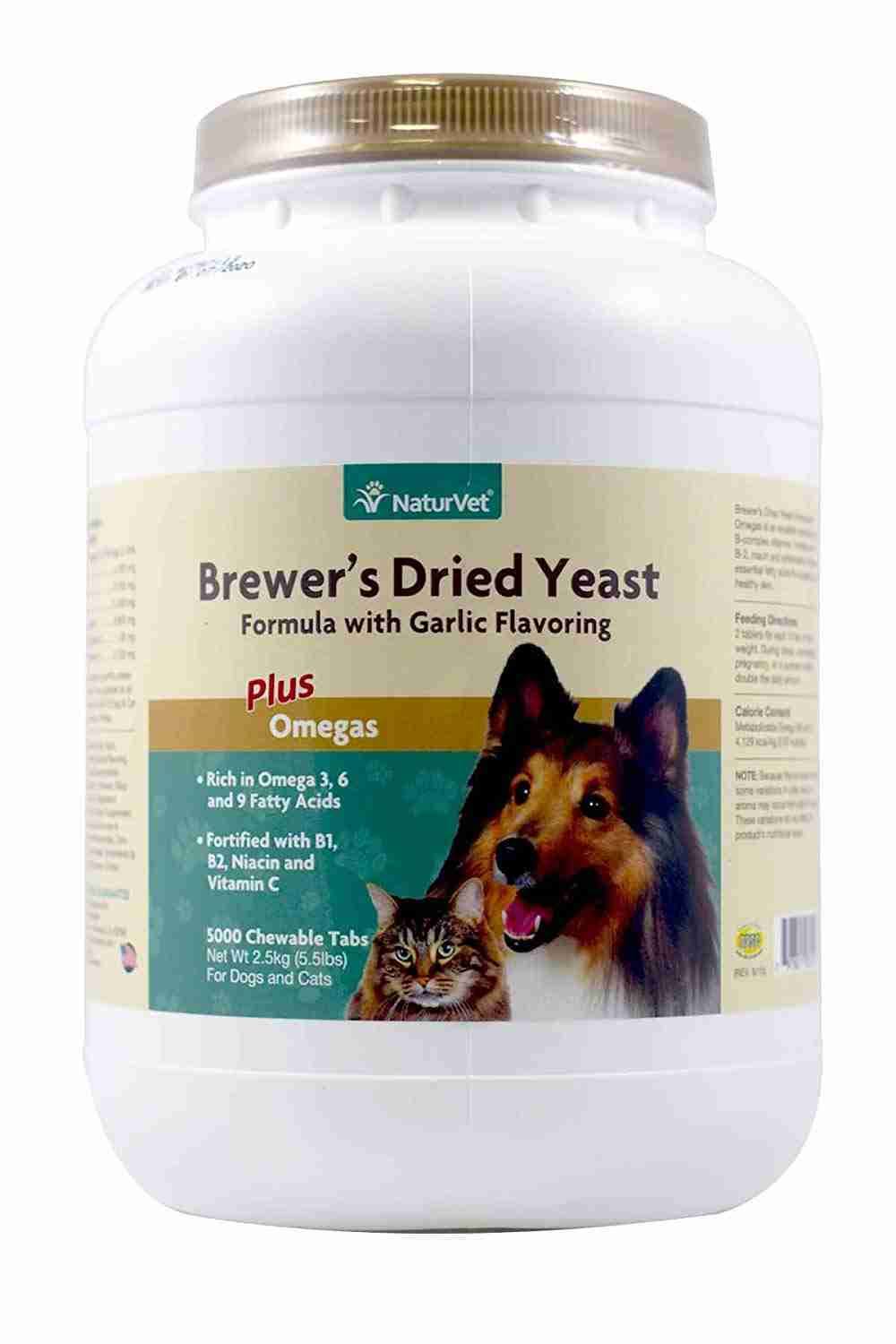 Brewer&s Dried Yeast Formula with Garlic Flavoring for Dogs and Cats 5000 ct
