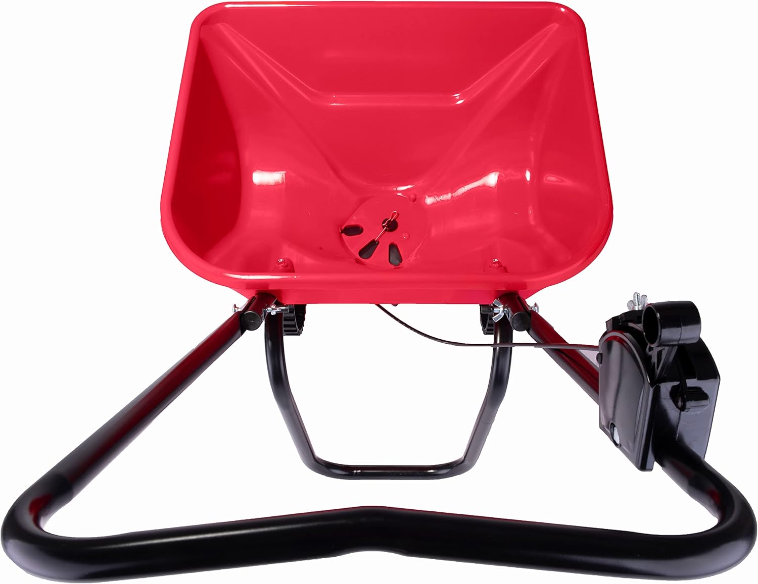 EarthWay 2030 Single Walk-Behind 65 LB Capacity Commercial Broadcast Spreader for Lawns and Gardens — Spreader for Grass, Fertilizer, Seeds — Includes Side Spread Control, Even Spread, Poly Tires Pack of 2