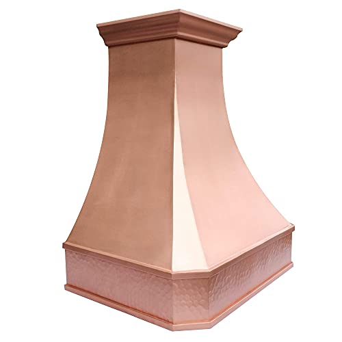 Copper Range Hood with Professional Liner and Internal Motor Sinda H3SL