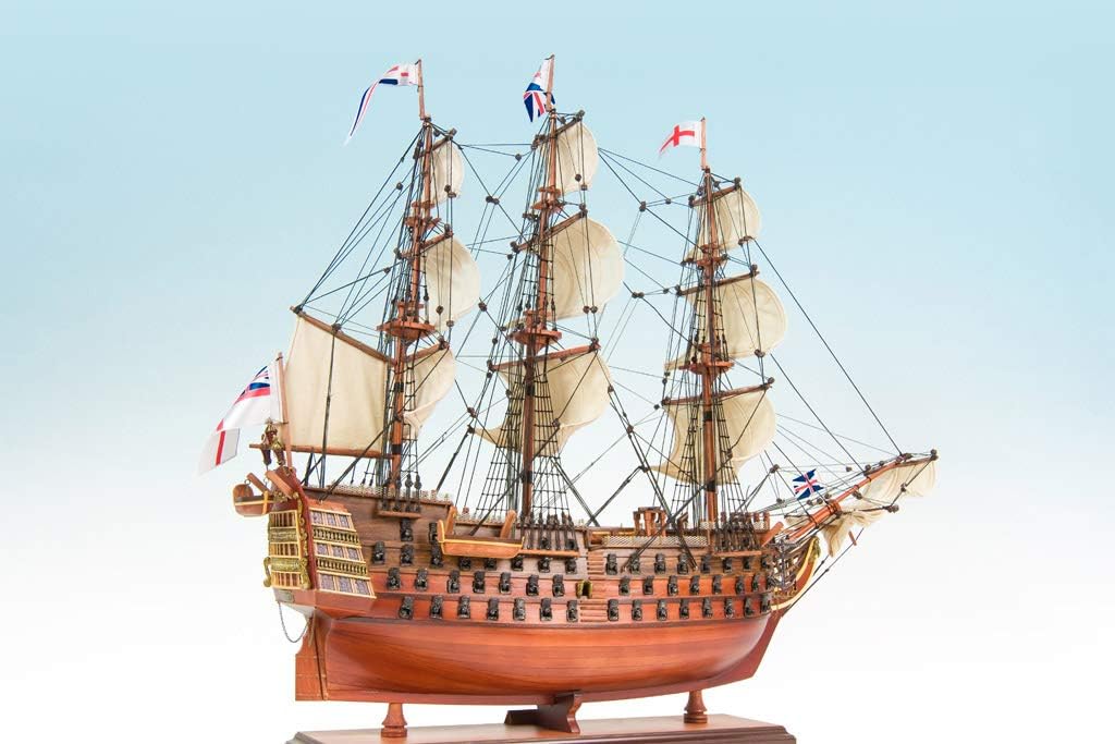Seacraft Gallery HMS Victory Model Ship 29.5" - Fully Assembled Handcrafted Ship Model - Wooden Model Ship - British Navy Royal History &ndash; Large Wooden Boat Model