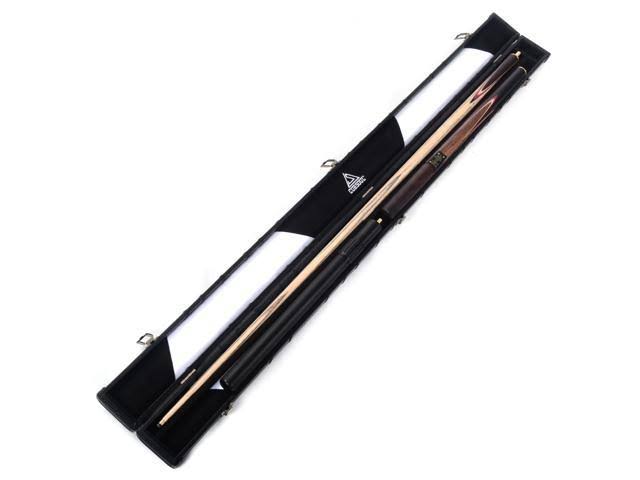 CUESOUL Classic Handmade 57 Rosewood 3/4 Piece Snooker Cue with Black Cue Case and Aluminum Telescope Extension