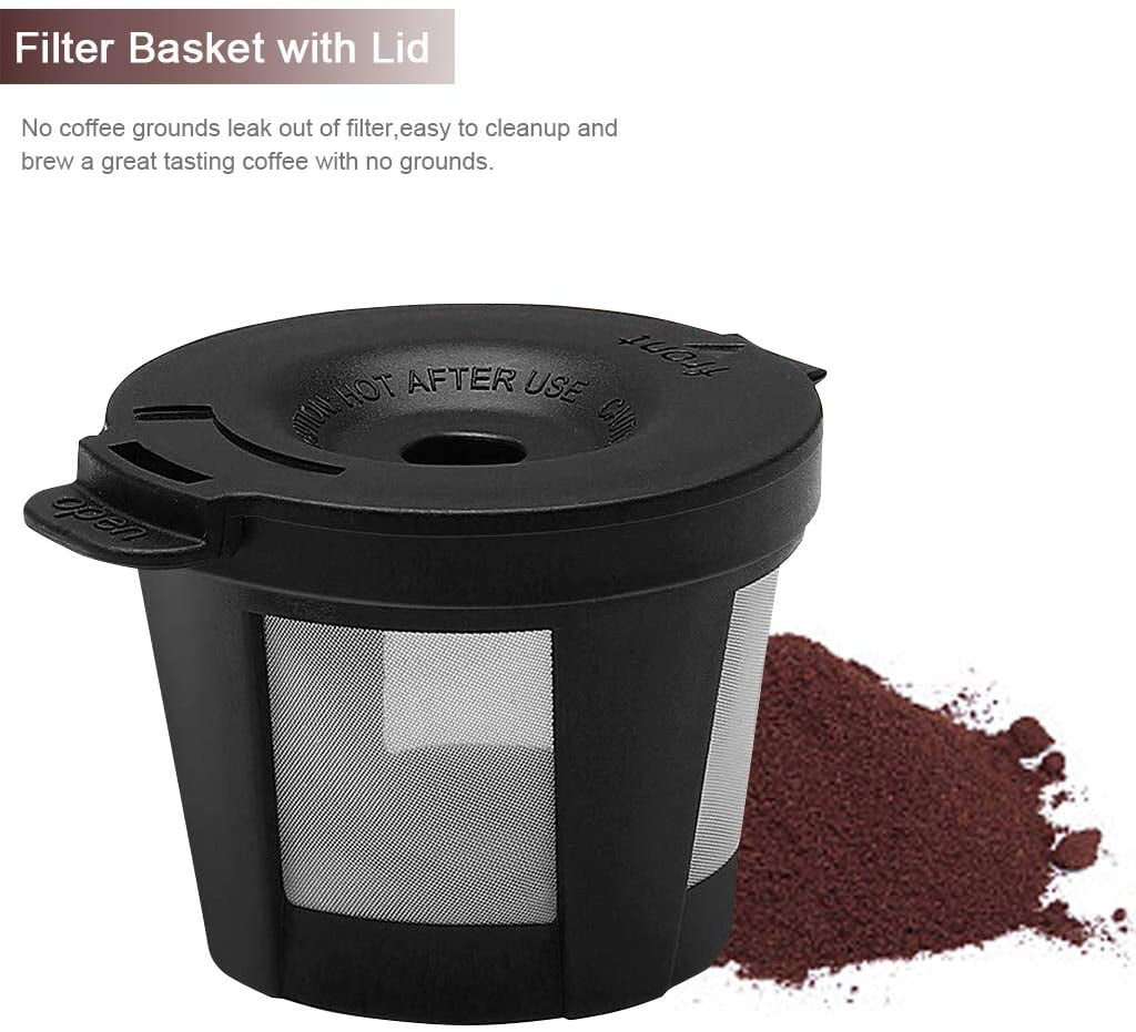 Single Serve Coffee Maker Coffee Brewer Compatible with K-Cup Single Cup Capsule with 6 to 14oz Reservoir, Mini Size (Black)