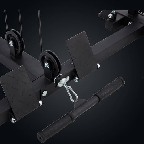 Smith Machine Home Gym with Cable Crossover, All-in-ONE Trainer Power Cage Smith for Strength Training