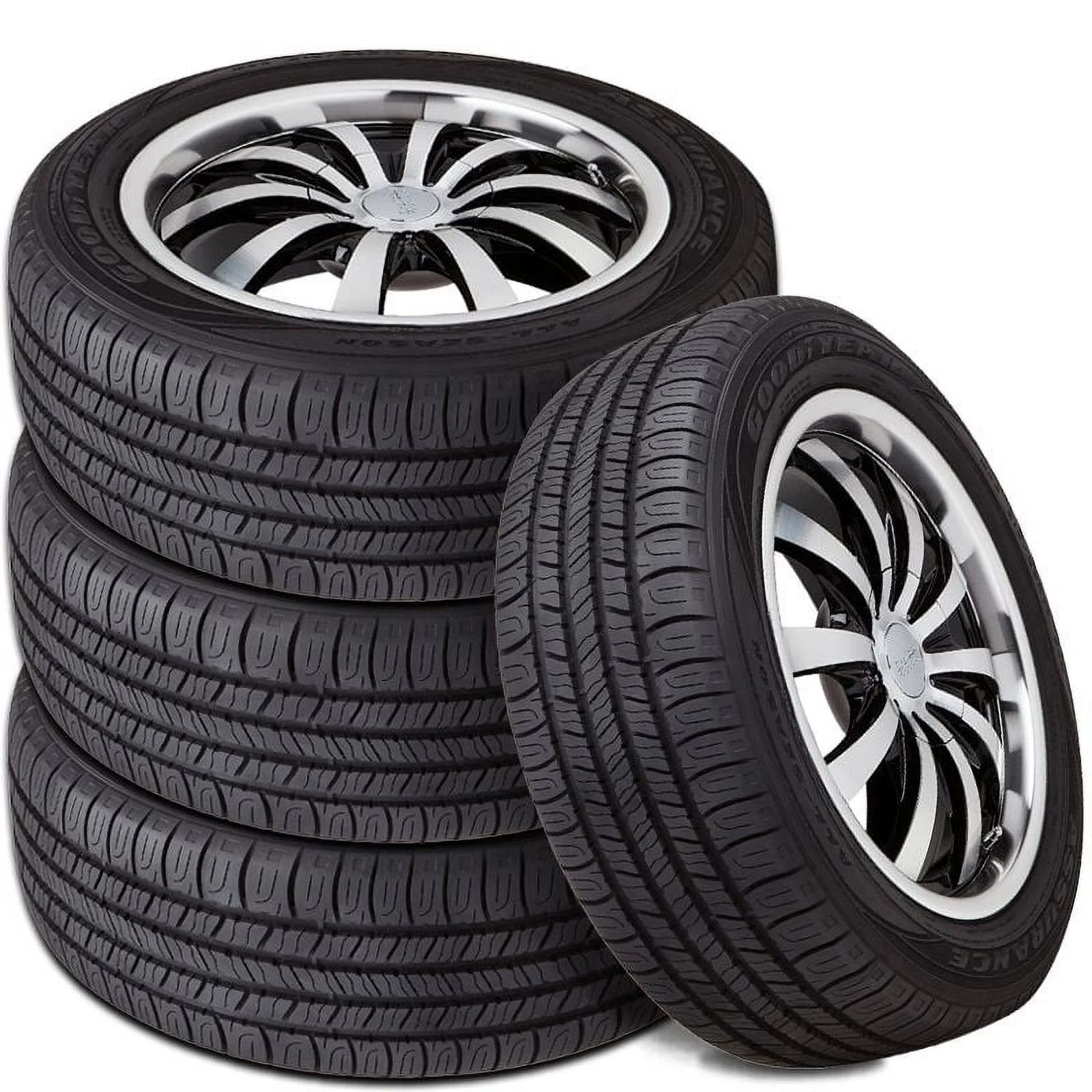 Set of 4 Goodyear Assurance All-Season 225/65R17 102T Tires W/ 65.000 Mileage Warranty 407285374 / 225/65/17 / 2256517 Fits: 2014-23 Chevrolet Equinox LT. 2007-16 Honda CR-V EX-L