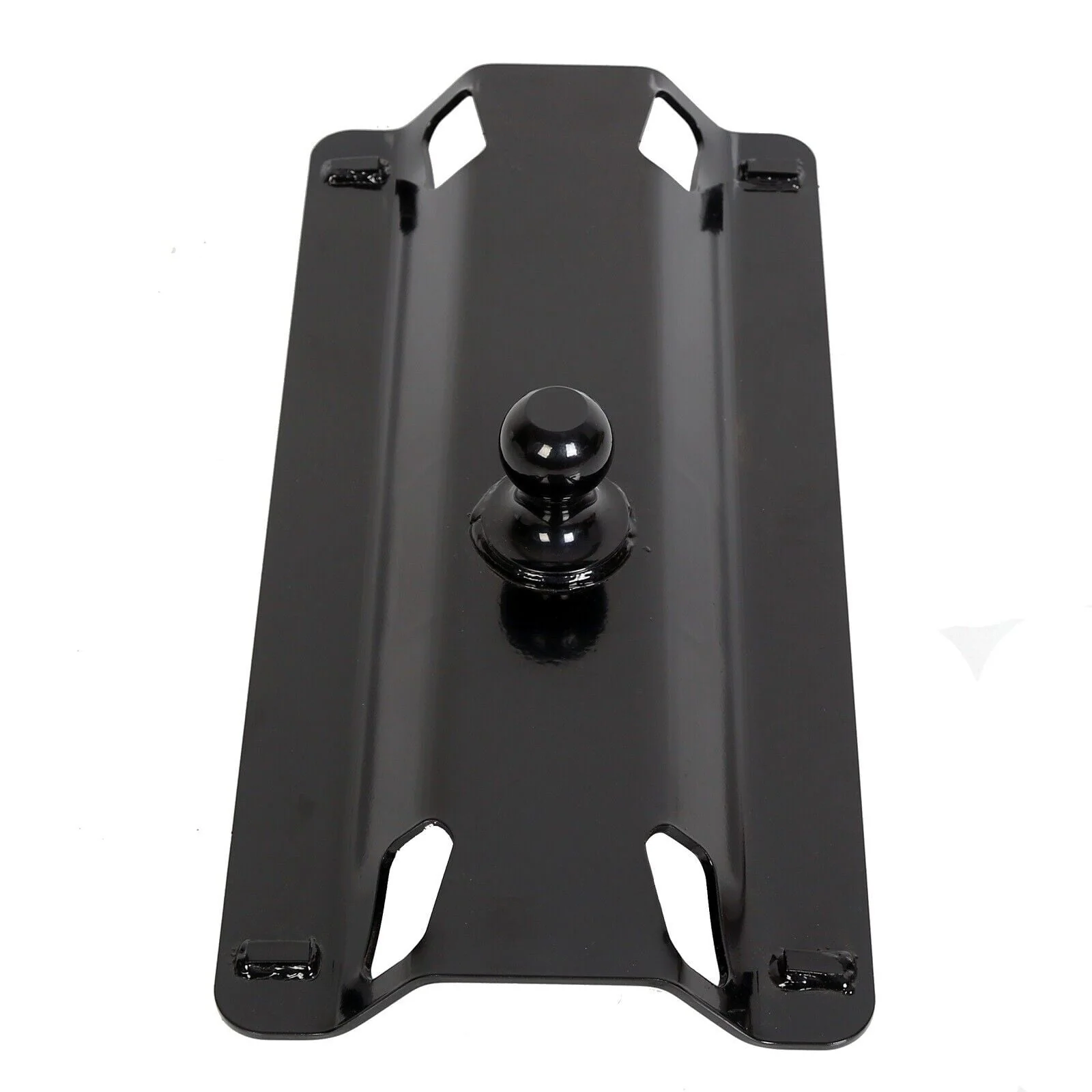 Kojem Universal Gooseneck Hitch Ball Adapter Plate for Standard 5th Fifth Wheel Rails for Pickup Truck Bed Tow 25,000 lbs 2-5/16-Inch Hitch Ball
