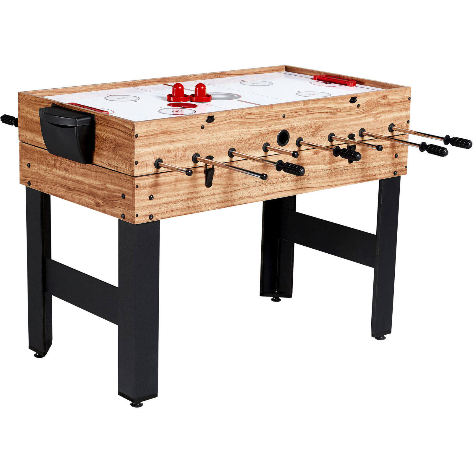 MD Sports 48 inch 3 in 1 Combo Game Table, Pool, Hockey, Foosball, Accessories Included