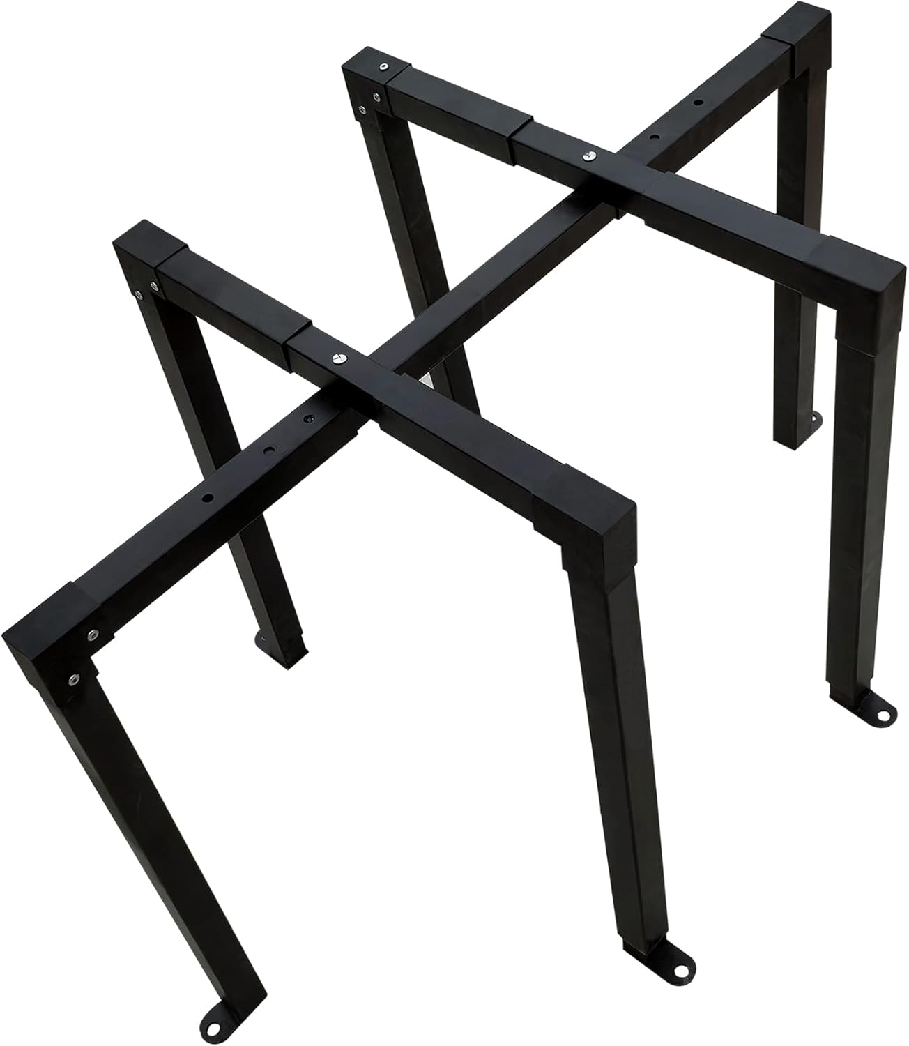 AC Security Cage, Adjustable Height and Width, Steel Air Conditioner Cage for Round or Square Shape incl. Anti-Theft Screws (Reinforced Version)