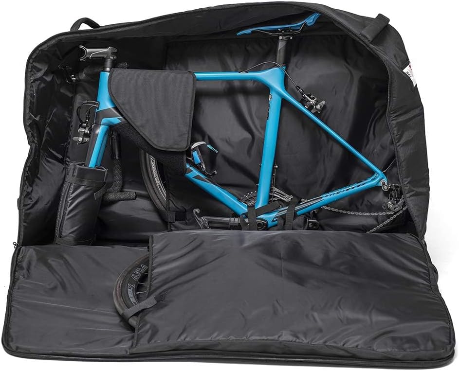 ROLLBag Pro Plus NEW 2023 - Bike Travel Case Special Air Travel - Maximum Strength & Resistance - Offset Wheels, Rigid Bottom, PE Board Reinforcements, Ergonomic Handles, All Accessories - Buds-Sports