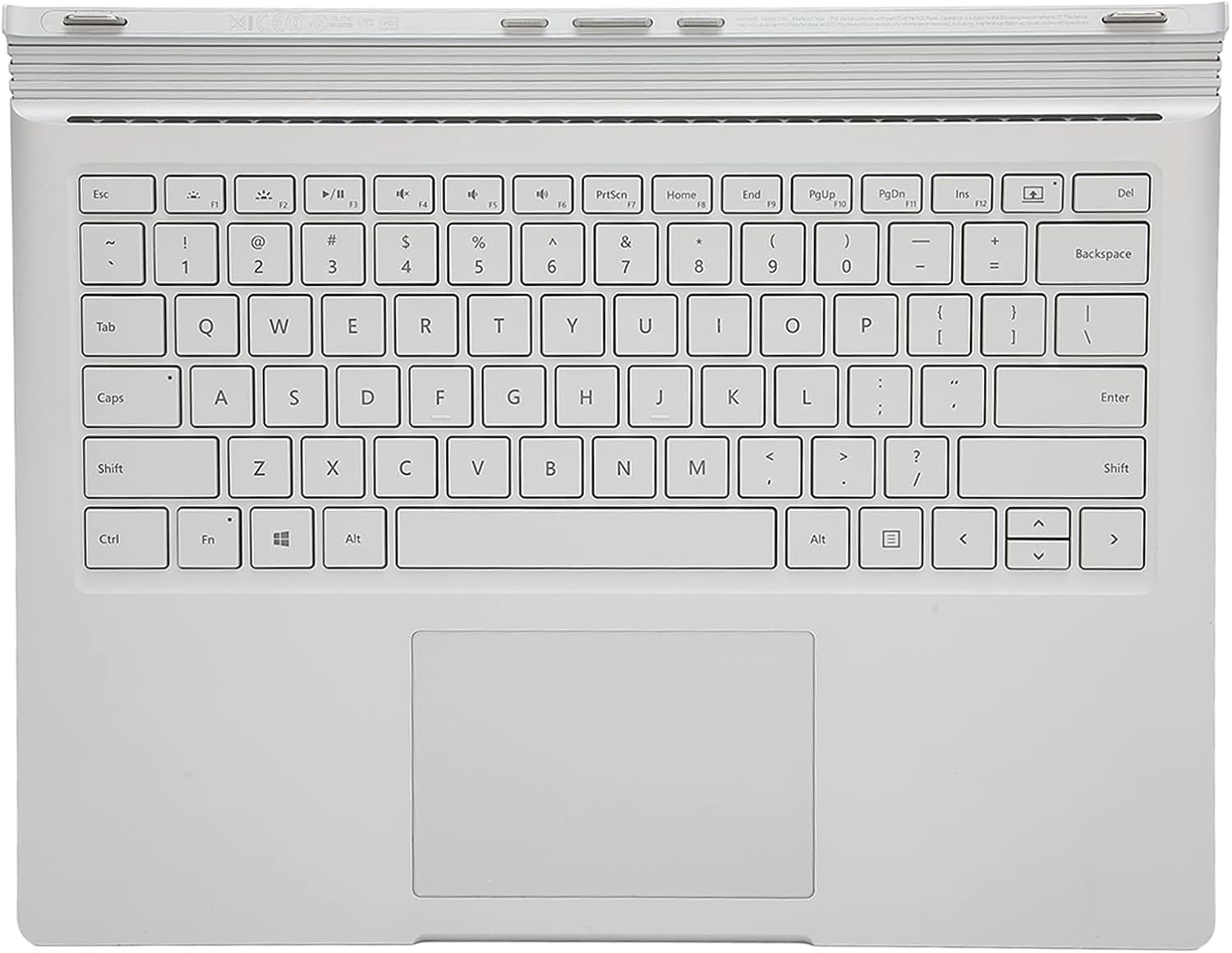 Keyboard for Microsoft for Surface Book 1 1785, 13inch Full Key Keyboard Replacement for Home Office, Stylish Ultra Slim Multifunctional Keyboard