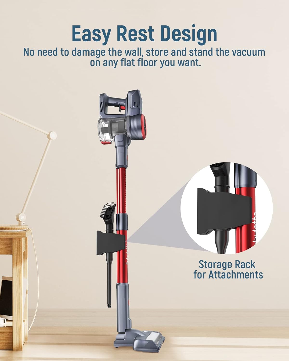 Fabuletta 10-in-1 Cordless Vacuum Cleaner - 24Kpa 250W Brushless Motor Stick Vacuum, Up to 45 Mins Max Runtime Detachable Battery, Led Display, Lightweight Vacuum for Carpet Hard Floor Pet Hair