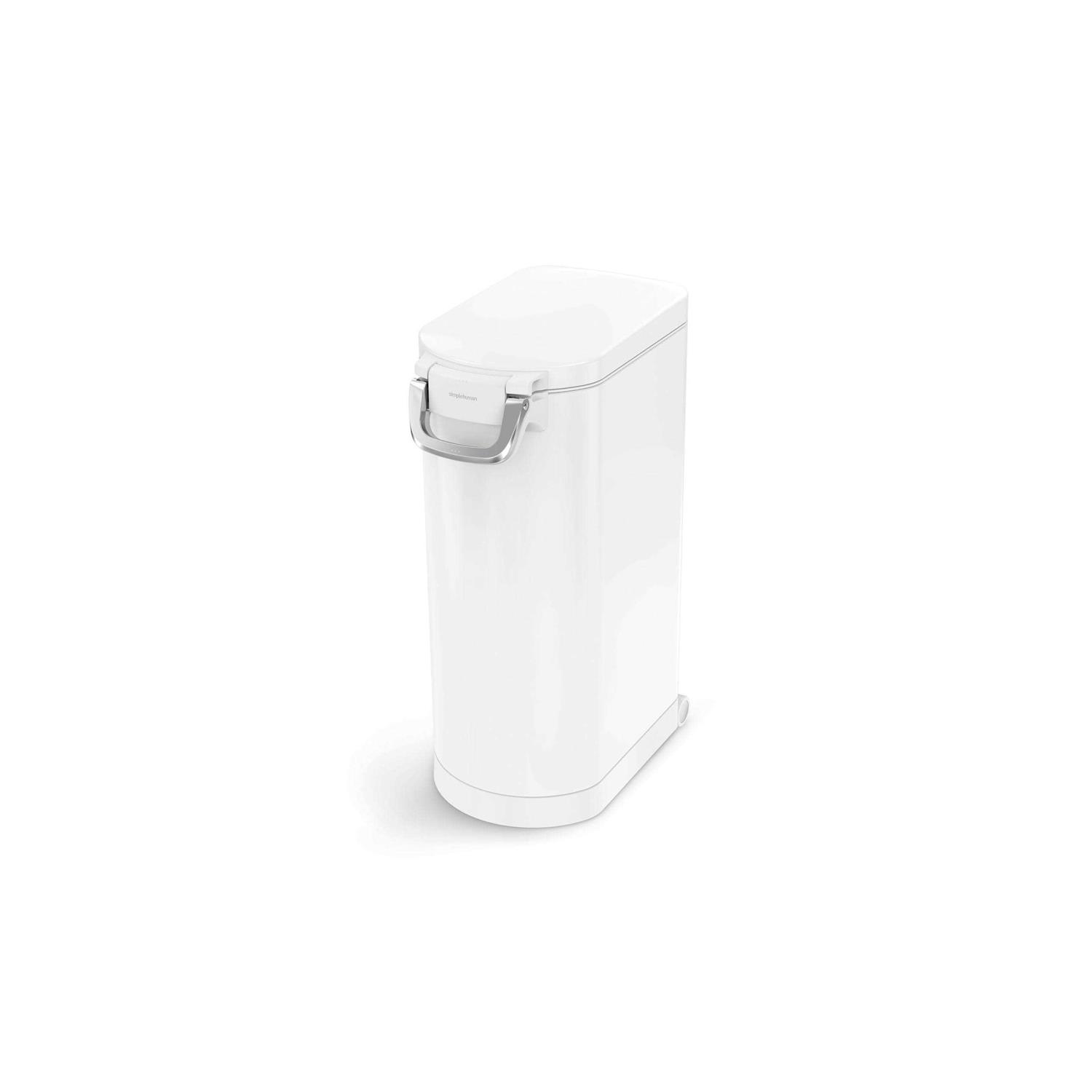simplehuman Pet Food Can White Steel - Pet Supplies online store