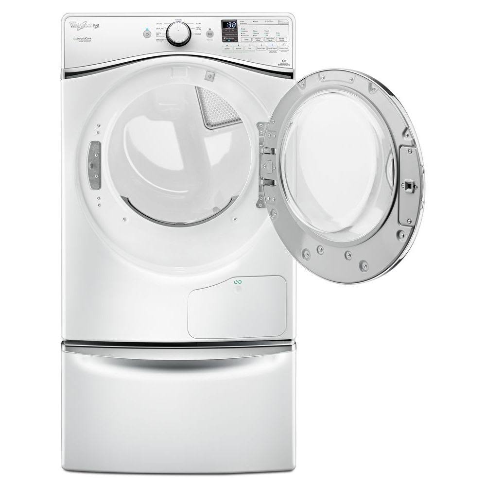 15.5x22 Laundry Pedestal with Chrome Handle and Storage Drawer XHPC155XW - White x