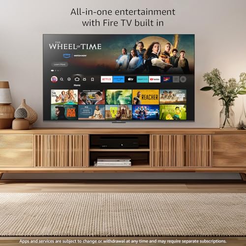Panasonic W95 Series 65-inch Mini LED 4K Ultra HD Smart Fire TV, Sport Stadium Mode, ATSC3.0, Dolby Vision IQ, Dolby Atmos, HDR10+ Adaptive, Press and Ask Alexa, 144Hz, Wall-mountable - 65W95AP