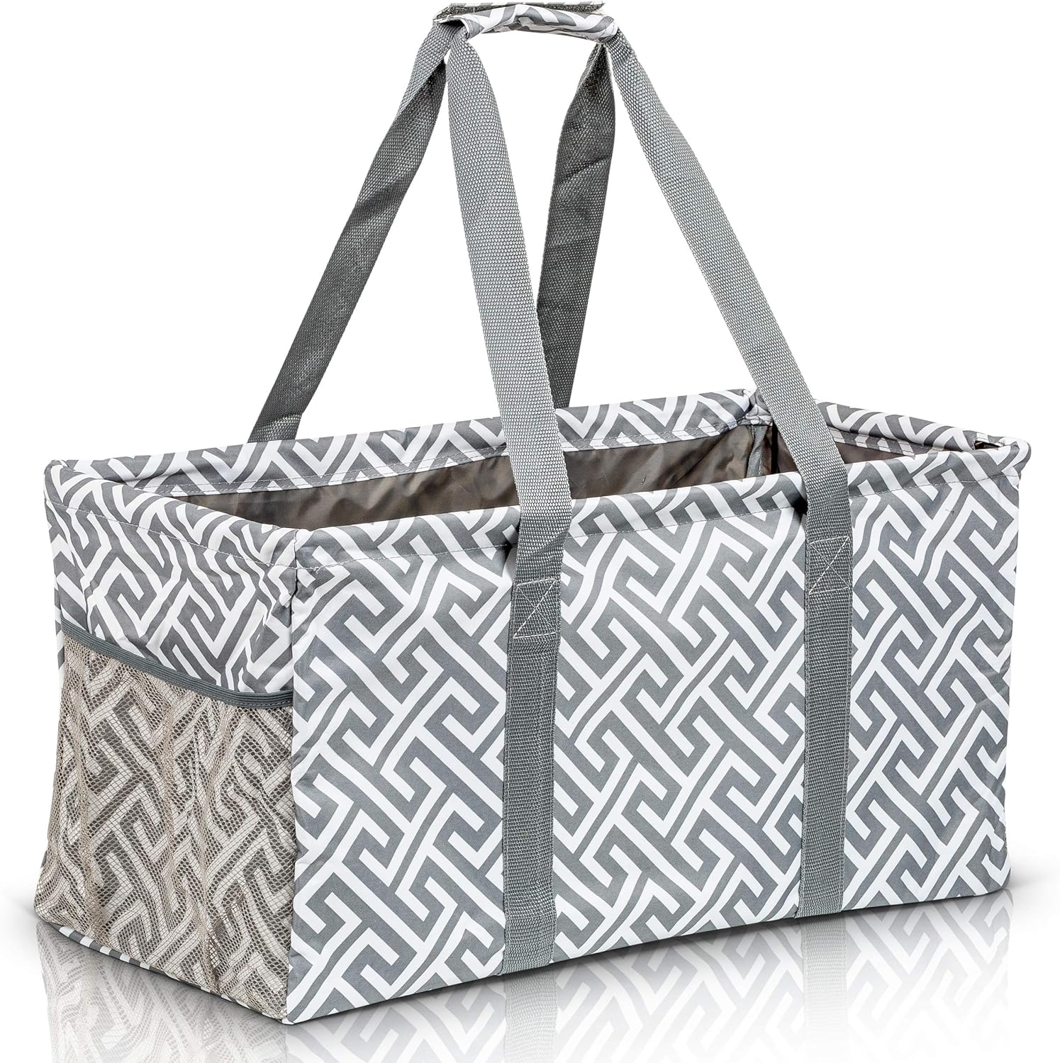 Extra Large Utility Tote Bag - Oversized Collapsible Pool Beach Canvas Basket