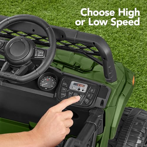 Best Choice Products Kids 12V Electric Ride On UTV Car and Trailer w/Parent Control, LED Lights, 2 Speeds, Bluetooth - Black