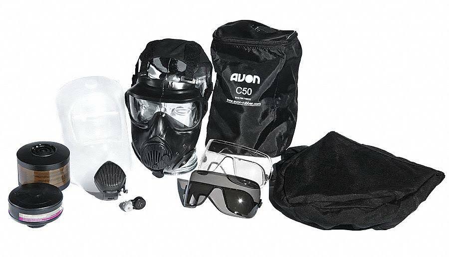 Avon Protection Systems 70501-556 Gas Mask,m,rubber
