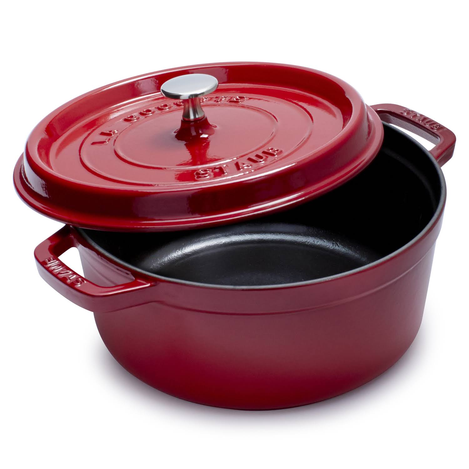 Staub Cast Iron 7 Quart Round Cocotte Grenadine