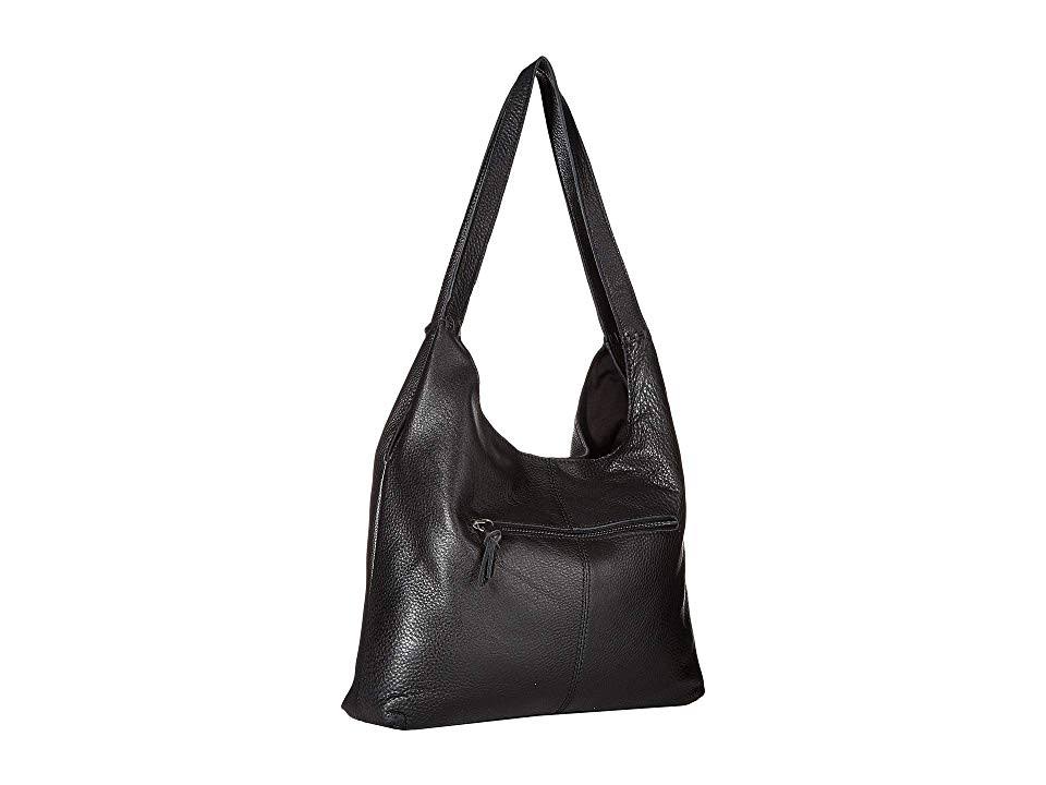 The Sak Huntley Leather Hobo - Black/Gold