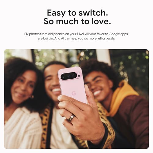 Google Pixel 9 Pro - Unlocked Android Smartphone with Gemini, Triple Rear Camera System, 24-Hour Battery, and 6.3" Super Actua Display - Obsidian - 128 GB