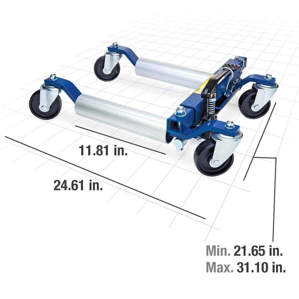 Eastwood Hydraulic Wheel Dolly 2 Piece Set - Shop Hardware Tools Online Store