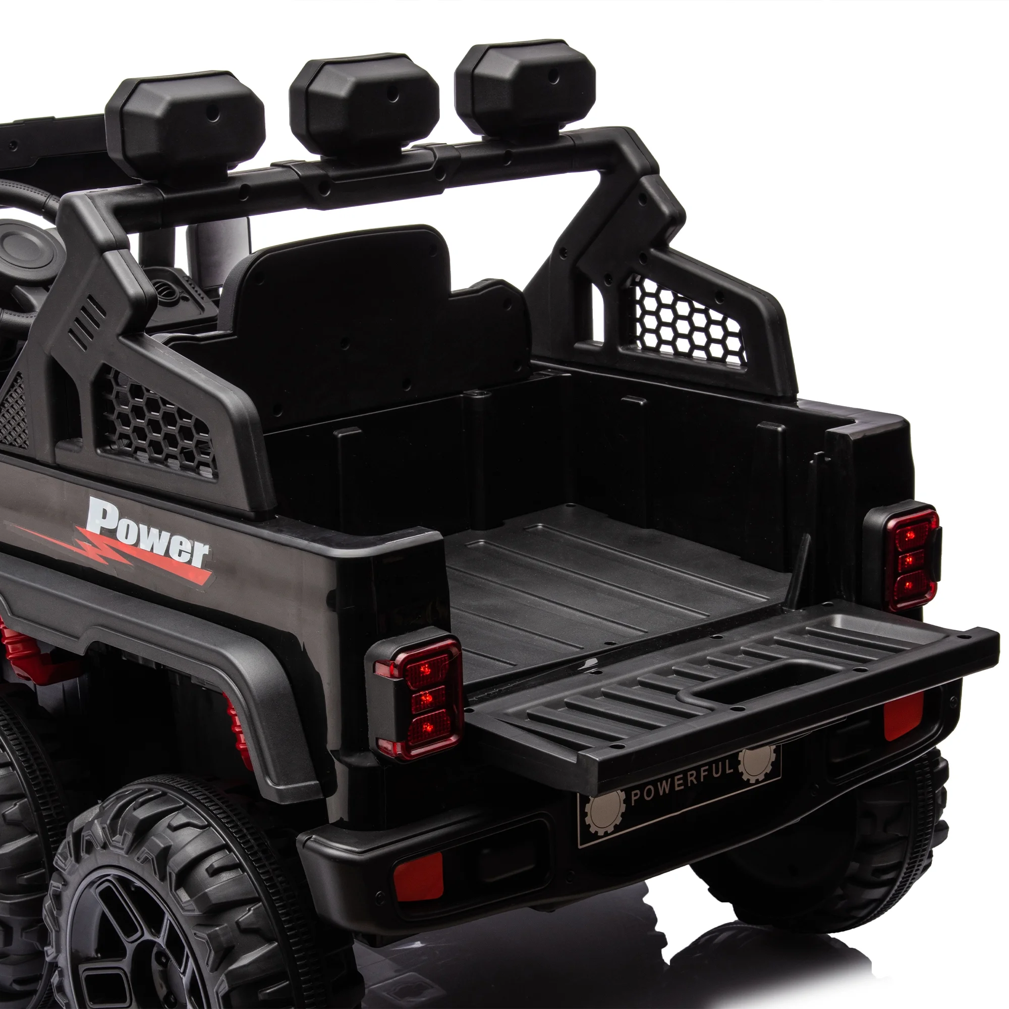 uhomepro 24V Ride on Car Large PickUp Truck Toys with Remote Control, Battery Powered Kid Car to Drive for Boy Girl, Pink