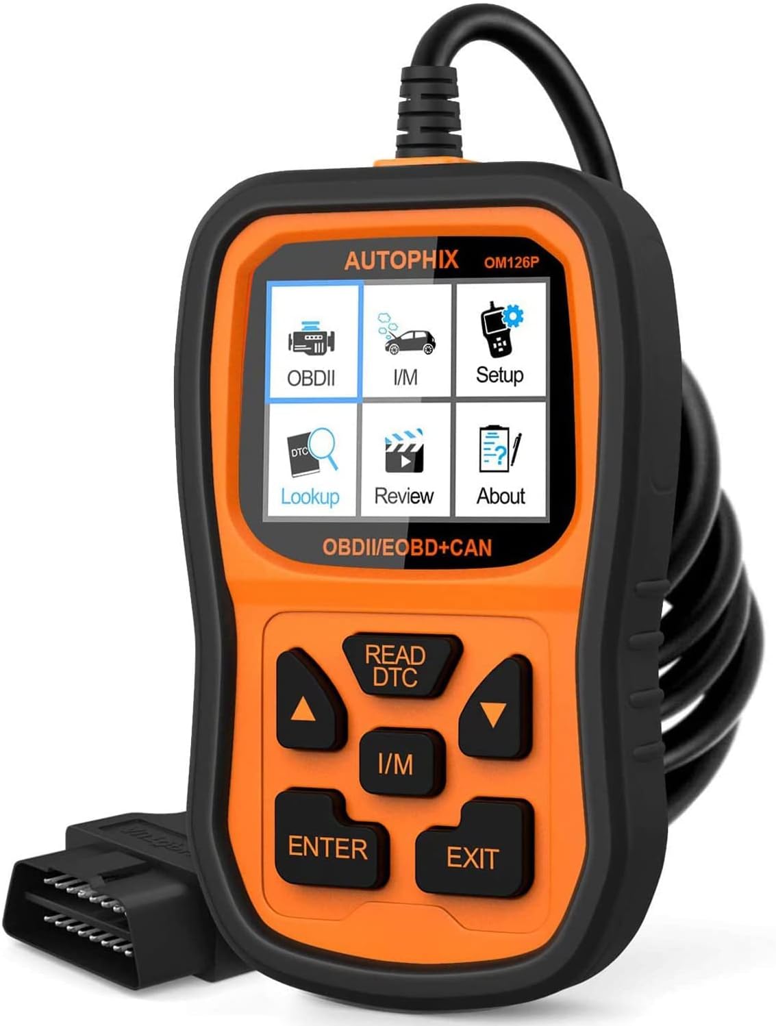 AUTOPHIX OBD2 Scanner Enhanced OM126P Vehicle Code Reader Auto Diagnostic Check Engine Light for All OBDII Car After 1996[Upgrade Version] Pack of 2