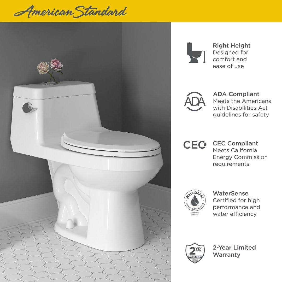 American Standard 2961A104SC.020 Colony 1.28 GPF Elongated One Piece Toilet - Shop Hardware Tools Online Store
