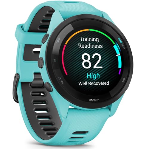 Garmin 010-02810-03 Forerunner 265S GPS Smartwatch Black/Amp Yellow Bundle with 2 YR CPS Enhanced Protection Pack