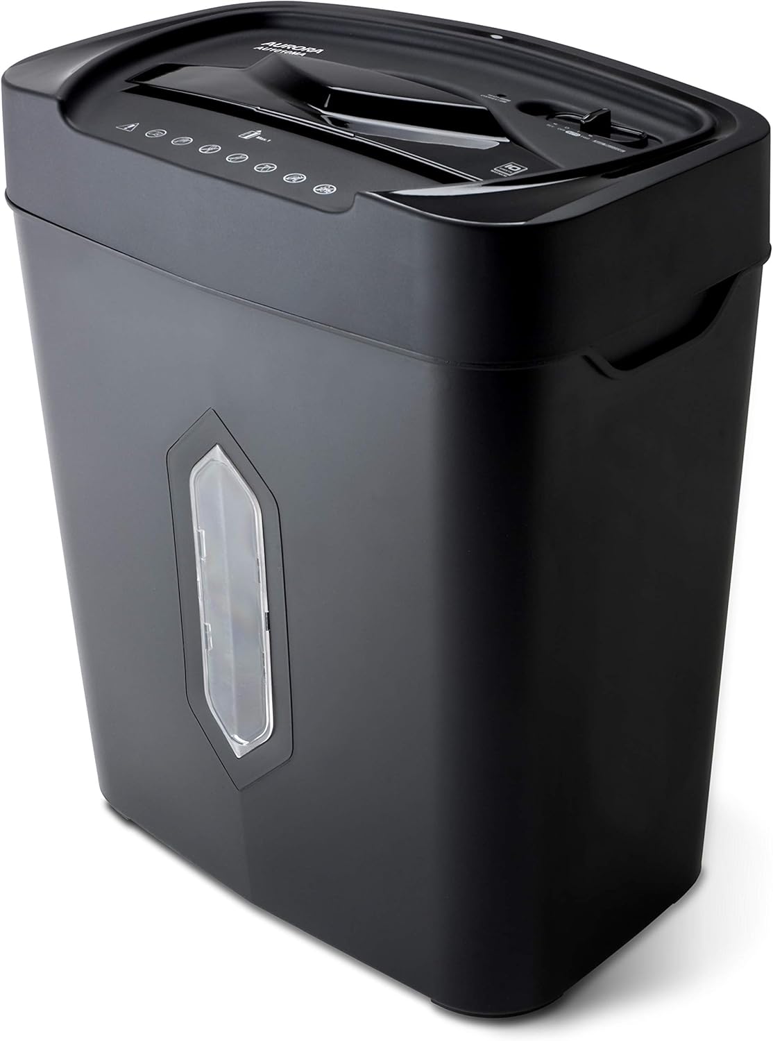 Aurora High-Security 6-Sheet Micro-Cut Paper Credit Card Shredder, Large 3.5-Gallon Wastebasket, 4-Minute Continuous Shredding Time, Security Level P-4 Pack of 2