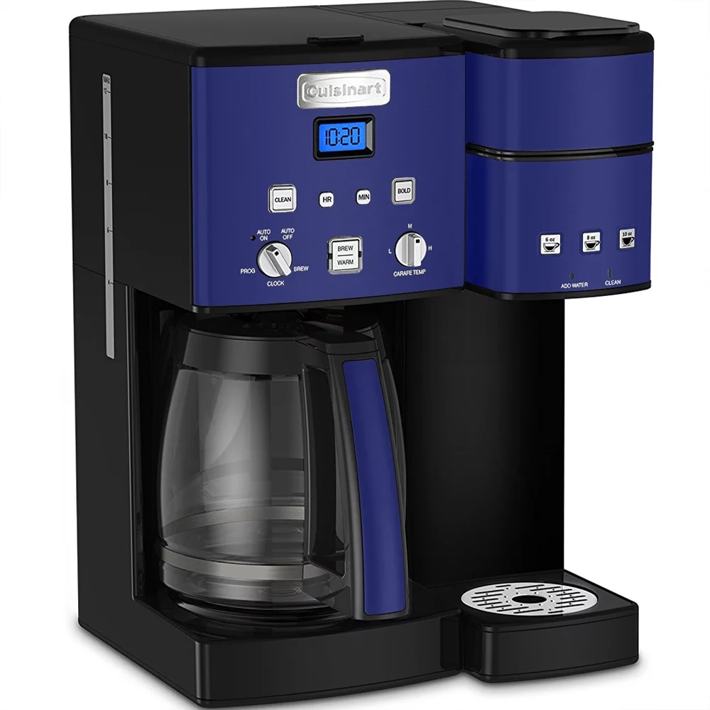 Cuisinart SS-15NVP1 Coffee Center 12 Cup Coffee Maker and Single-Serve Brewer Navy Bundle with 1 Year Extended Protection Plan