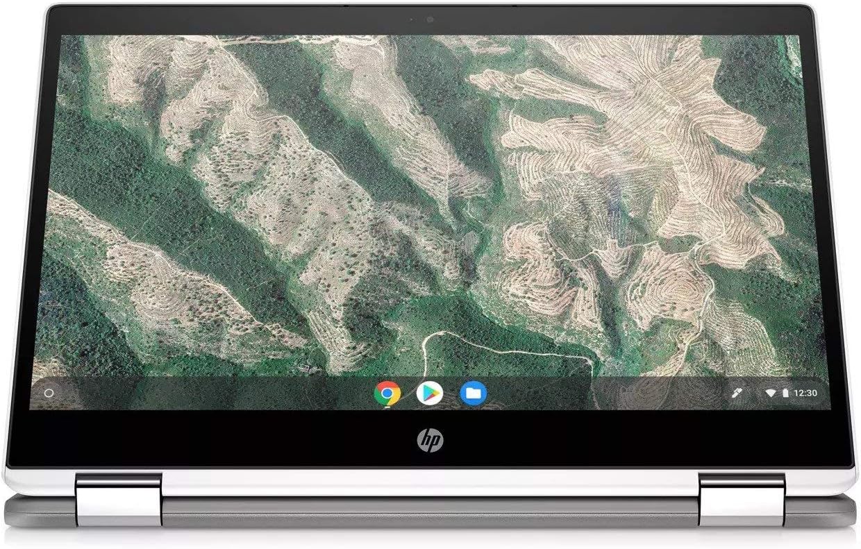 HP 2-in-1 Convertible Chromebook, 14inch HD Touchscreen, Intel Quad-Core Pentium Silver N5030 Processor Up to 3.10GHz, 4GB Ram, 128GB SSD, Intel UHD Graphics, Webcam, Chrome OS(Renewed (14inch/128GB)
