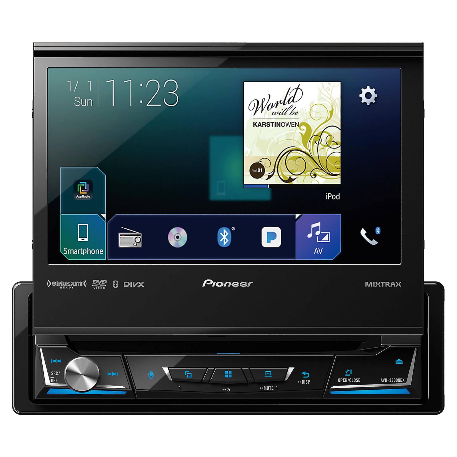 Pioneer AVH 3300NEX In-dash DVD Receiver - 7x22 Touch Display