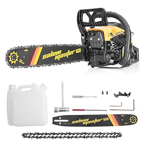 Salem Master Chainsaw for Trees GAS Powered 62cc 2-Cycle GAS Chainsaw, 20-inch Chainsaw, Handheld Cordless Petrol Gasoline Chain