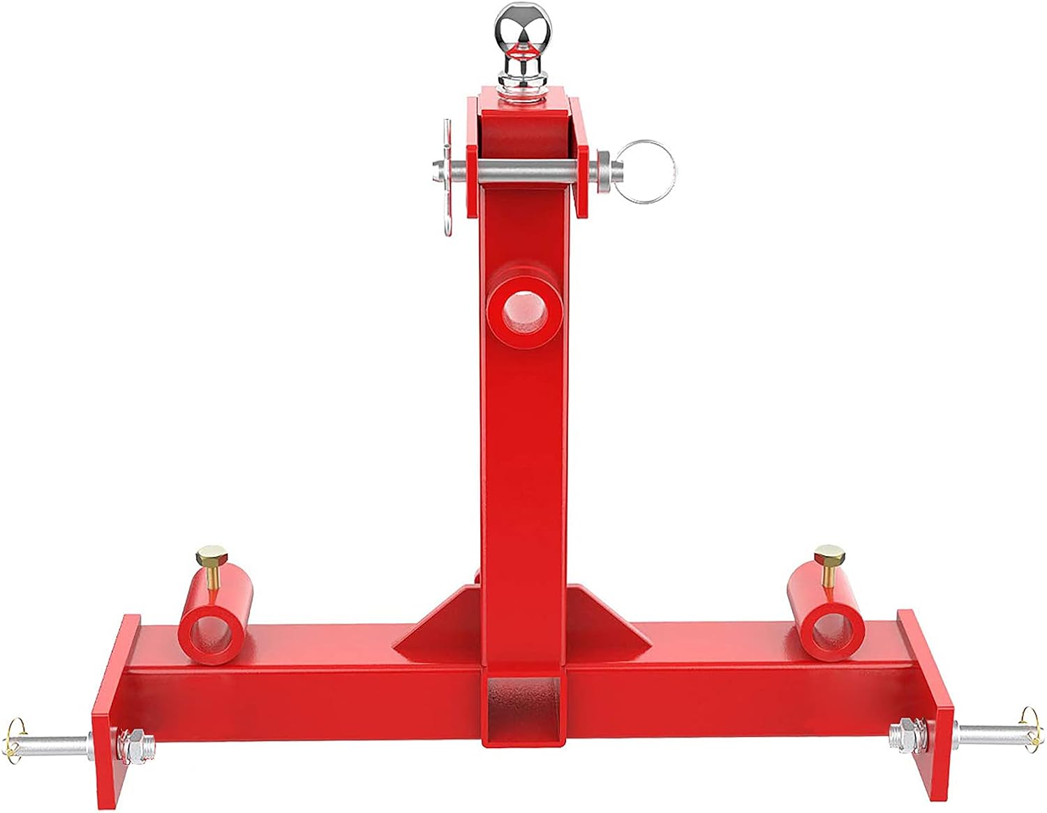 Sulythw 3 Point Trailer Hitch with 2" Receivers for Category 1 Tractors 3000lbs Capacity with Trailer Ball Gooseneck Drawbar Receivers
