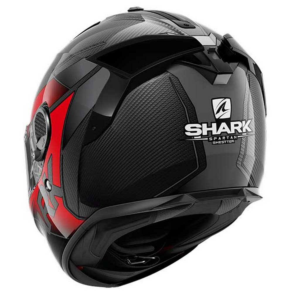 Shark Spartan GT Carbon Shestter - Carbon Red Anthracite XL