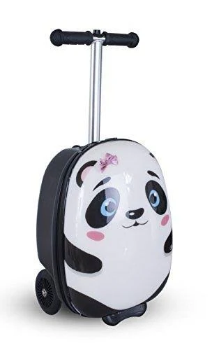 Flyte White Polly The Panda Scooter Suitcase