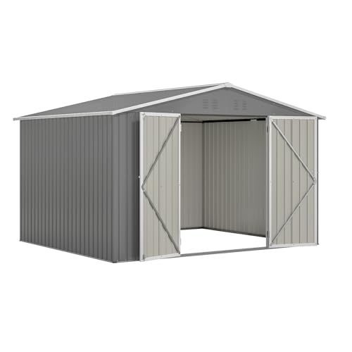 6x4 Ft Outdoor Storage Shed, Heavy-Duty All-Weather Tool Shed with Lockable Doors, Durable Resin Construction for, Patio & Backyard Organization Black