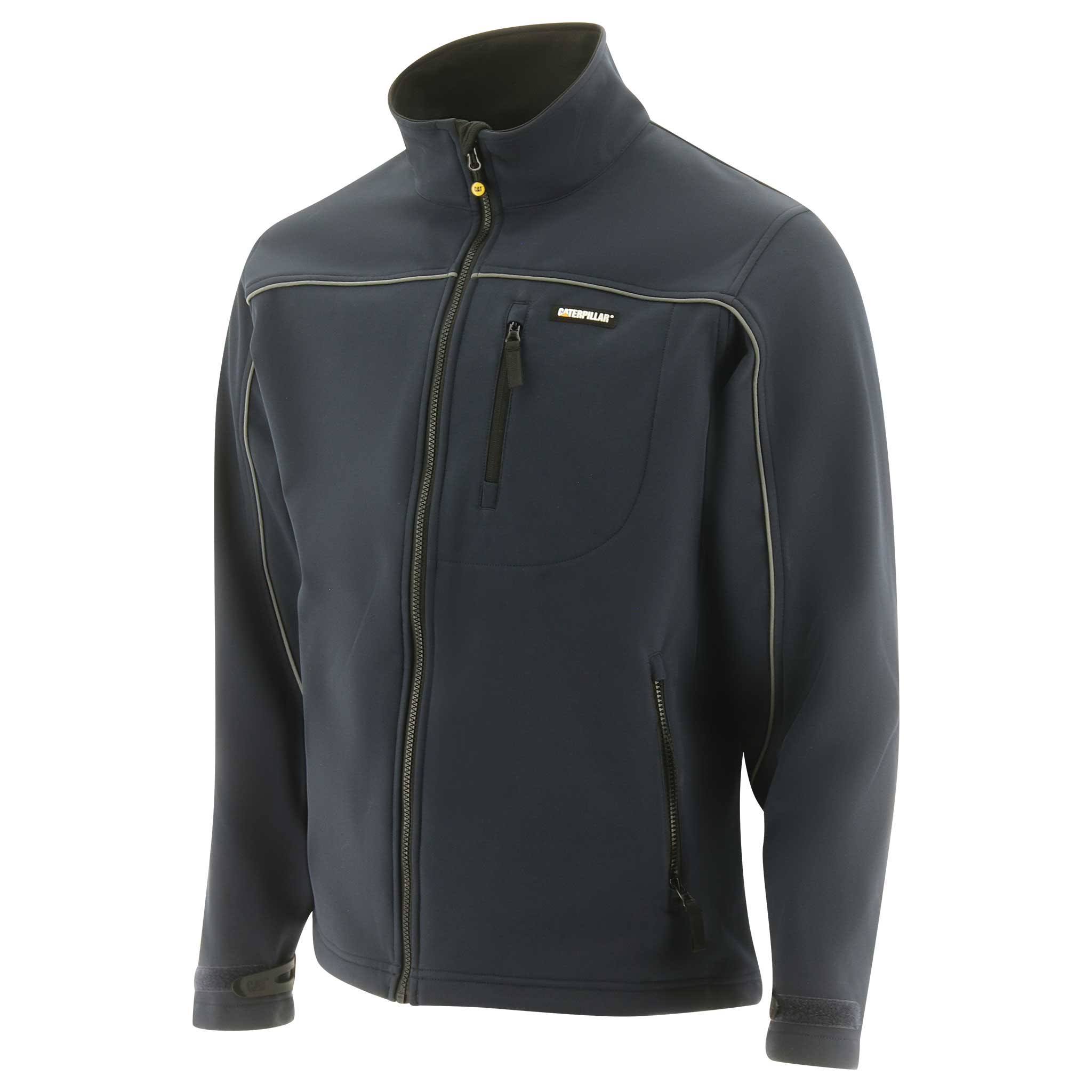 Caterpillar Men&s Soft Shell Jacket, W11440-061-M, Navy