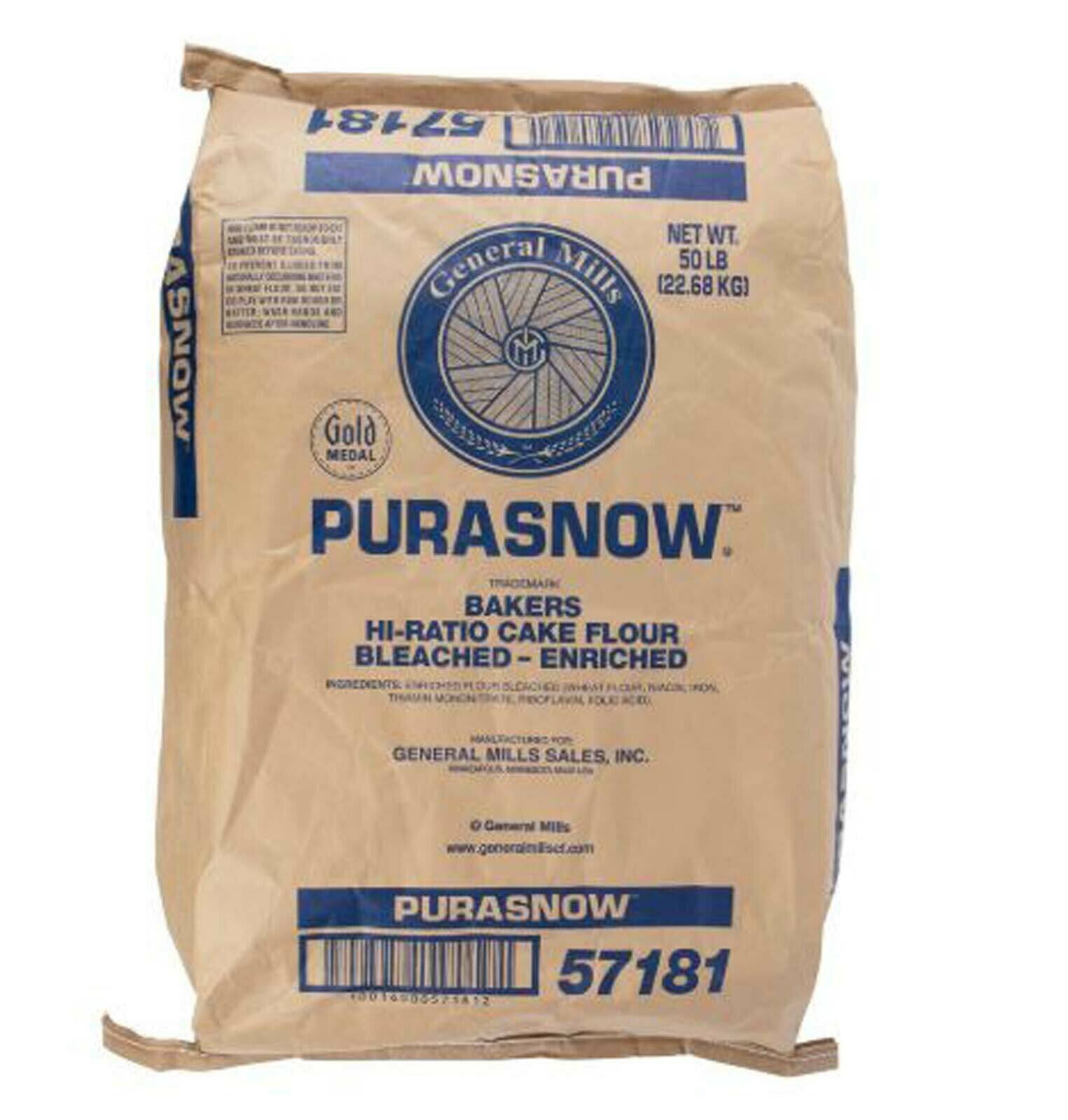General Mills Purasnow 50 lb. Bleached / enriched Cake Flour