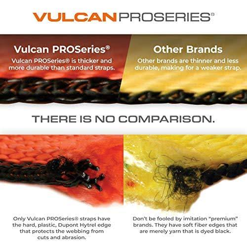 Vulcan Wheel Tie Down Kit with Snap Hook Ratchets, 4 Pack - ProSeries - 3,300 Pound Safe Working Load