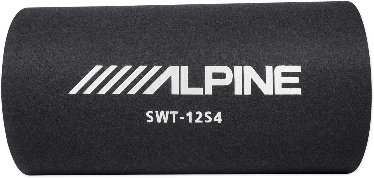Alpine SWT-12S4 1500W Max (300W RMS) Single 12" Sealed Subwoofer Tube Enclosure