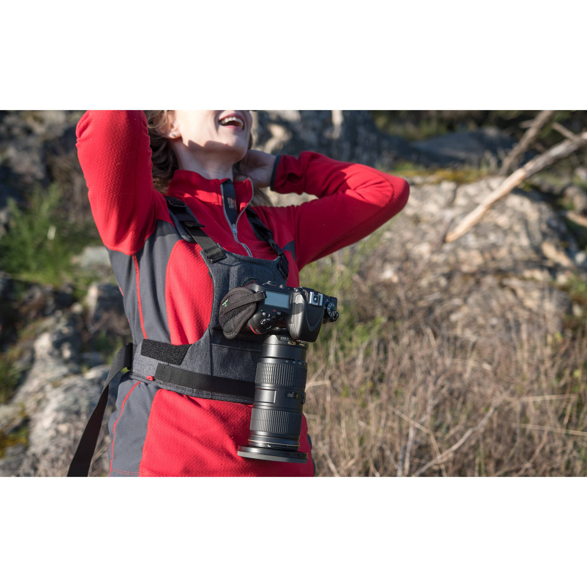 Cotton Carrier CCS G3 Camera Harness System for One Camera - Grey