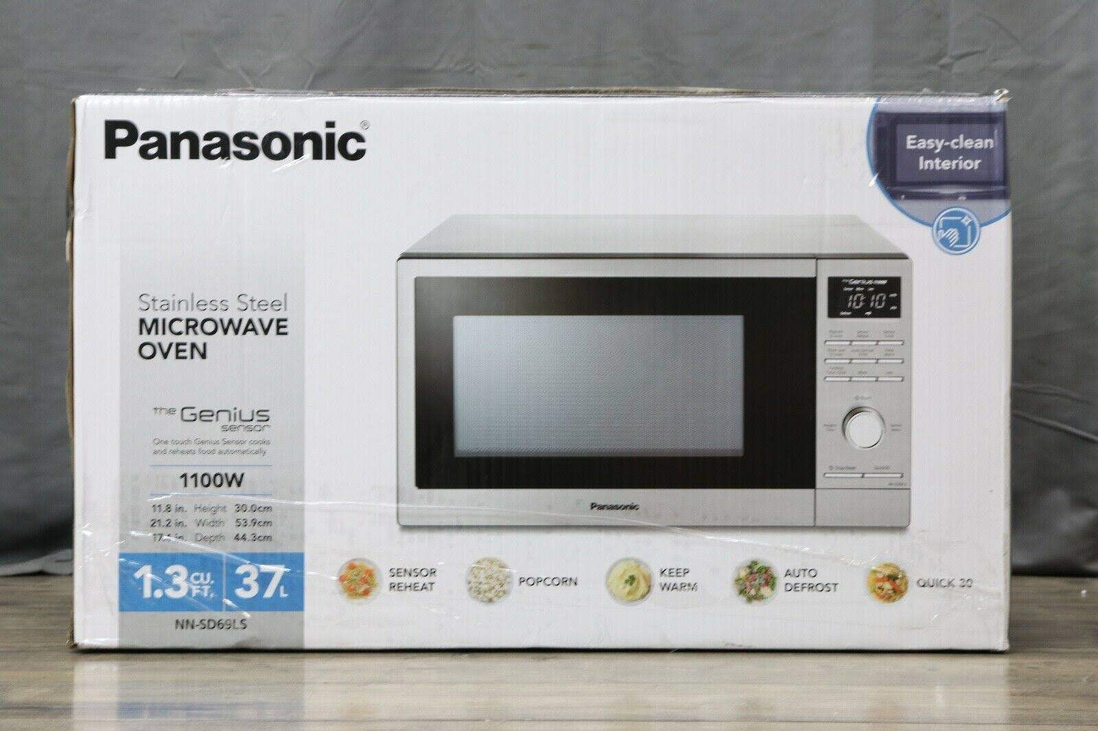Panasonic NN-SD69LS 1100W Countertop Microwave Oven - Stainless Steel