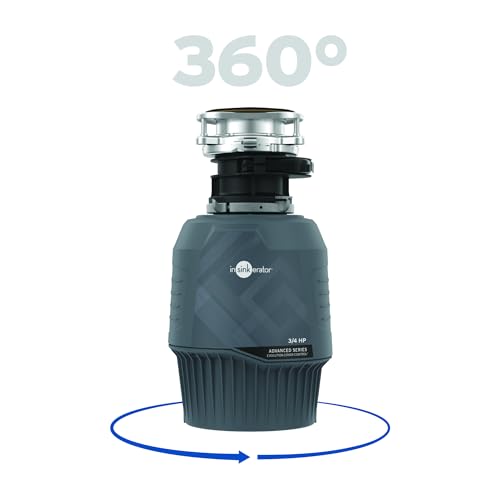InSinkErator EVO CVR CNTRL Evolution Cover Control 3/4 HP, Advanced Series EZ Connect Batch Feed Food Waste Garbage Disposal, No Size, Gray