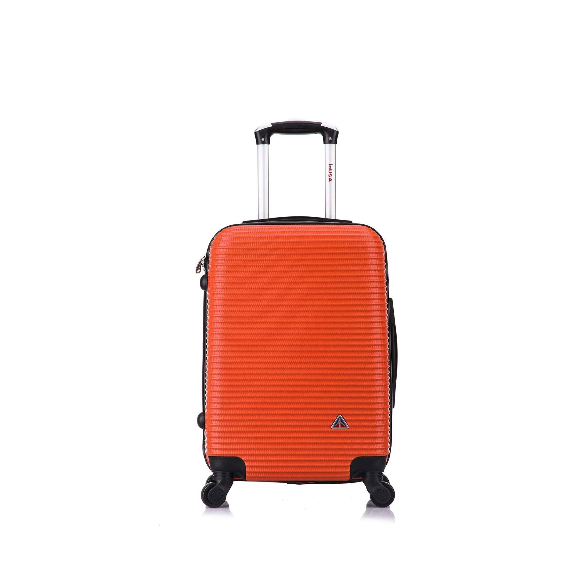 Inusa Royal Lightweight Hardside Spinner 20 inch Carry-On Orange