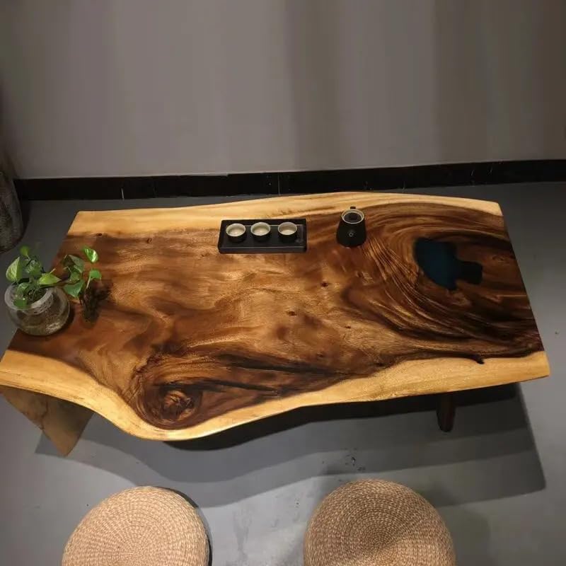 Custom Made Live Egde Table Wooden Dinning Table Coffe Table Live Room Table Side/End Table Bar Counter Home Decor (60 x 30 Inches, 16.5" Inches Tall)
