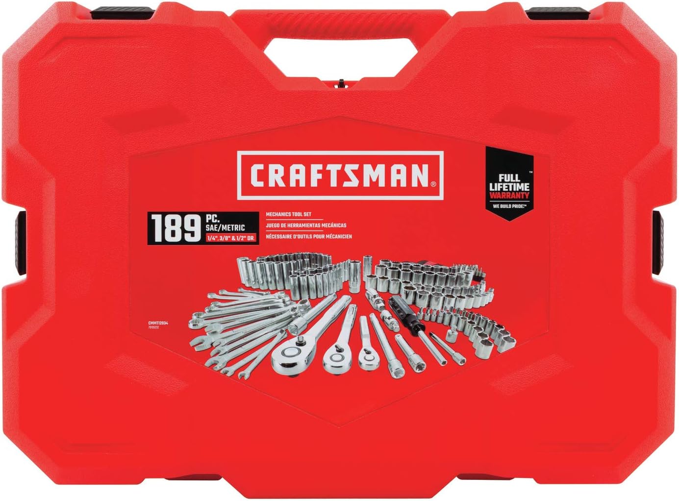 CRAFTSMAN Mechanics Tool Set, SAE / Metric, 189-Piece (CMMT12034)
