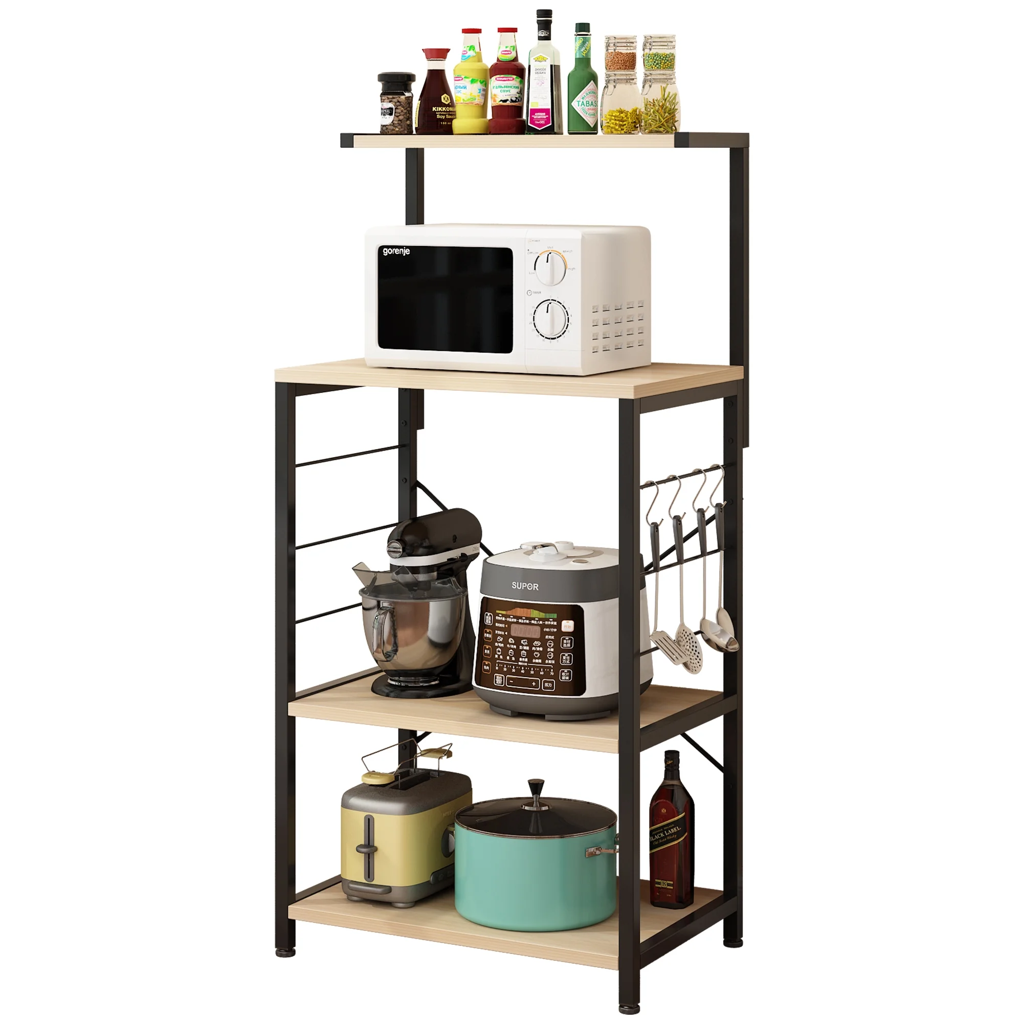 Zimtown Kitchen Microwave Oven Stand Storage Organizer