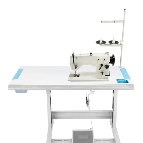 Sewing Machines, Industrial Heavy Duty Full Featured Machine with Accessory Kit and Adjusting Stitch Clamp, Straight Stitch Fabrics Sewing Machine for Beginner, Garment Factory, Home Enthusiast